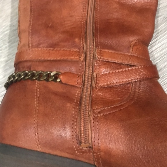 Marc Fisher “Alexis” Brown Leather Round Toe Boots size 9.5 - Picture 4 of 13